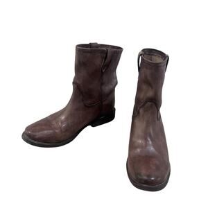 70 Post Joelle 7 Target Boots Womens Size 7 Brown Leather Pull On Mexico